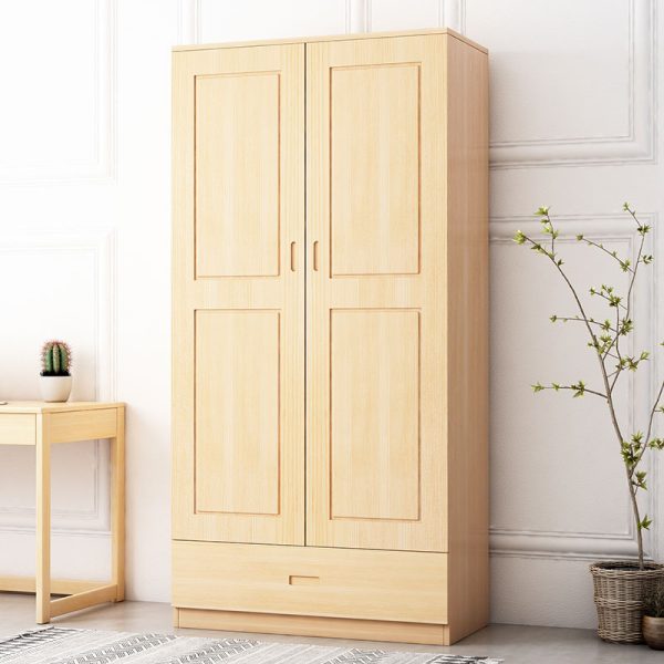 IL Simple Modern Solid Wood Sliding Door Wardrobe - Image 3