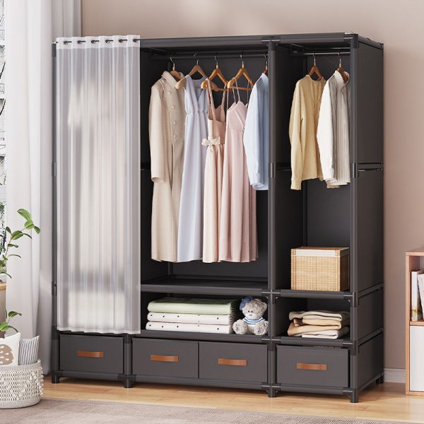 Multi-Layer Fabric Storage Wardrobe