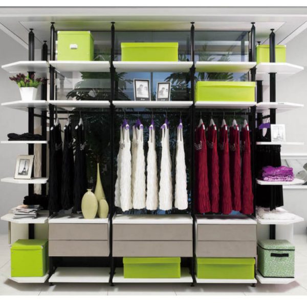 Factory Direct Aluminum Alloy Open Wardrobe & Storage Rack