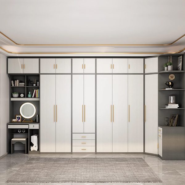 Corner Wardrobe with Integrated Bookcase - Image 4